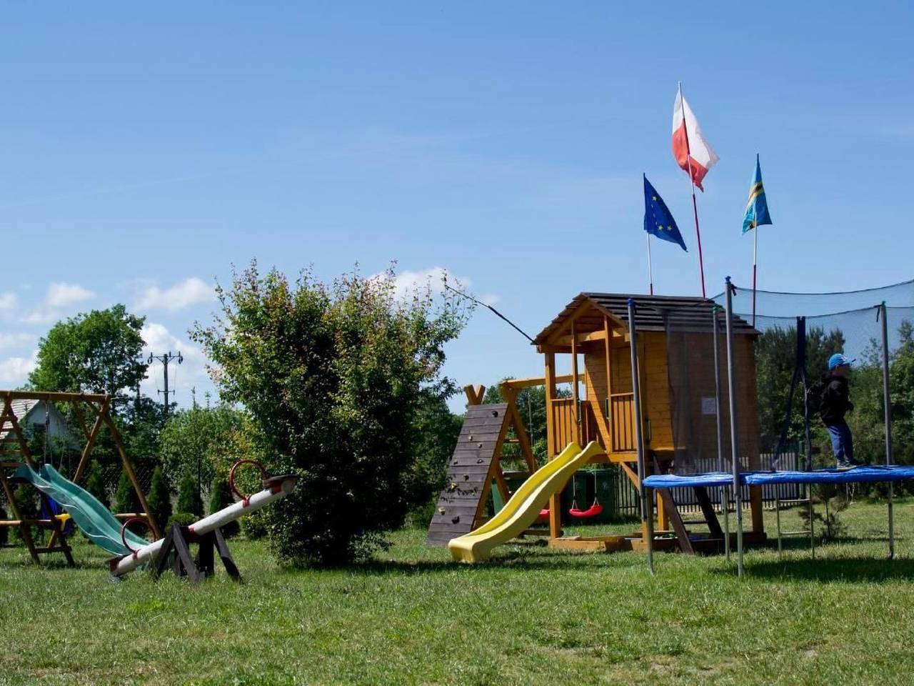 Gartenhaus mit Kamin in Kopalino, powiat wejherowski