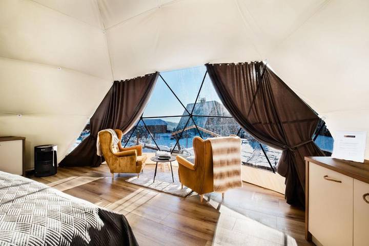 Camping für 3 Personen, mit Pool und Sauna sowie Ausblick und Garten in Tschechien - 4