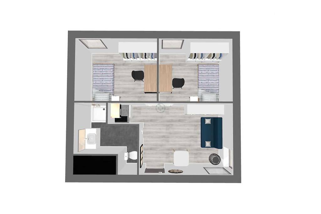 Appartement entier, Two-Bedroom Apartment in Lorient, Côte des Mégalithes