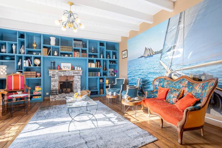 Standard Room "Madame De Staël" with Balcony, Shared Terrace, Shared Garden and Wi-Fi in Concarneau, Côte de Cornouaille
