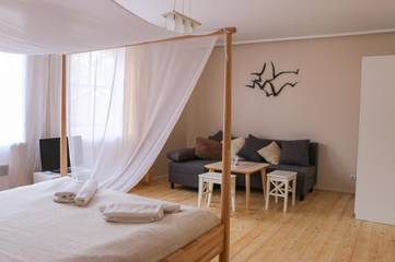 Maison d’hôte pour 4 personnes, avec jardin, animaux acceptés à Nida