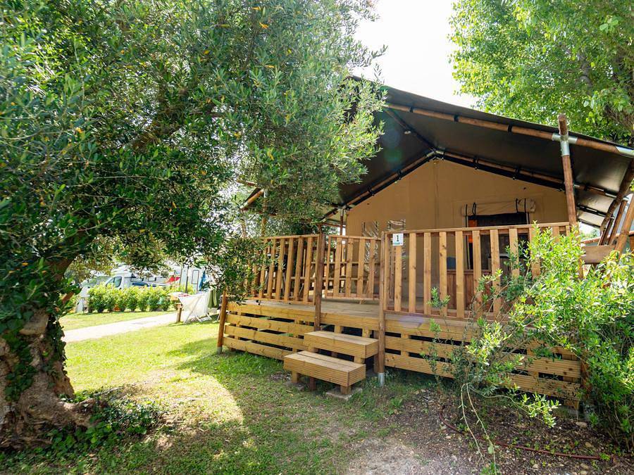 Sivinos Camping Boutique - Safarizelt 4 personen - Safari-Zelt in Manerba del Garda, Gardasee-Berge