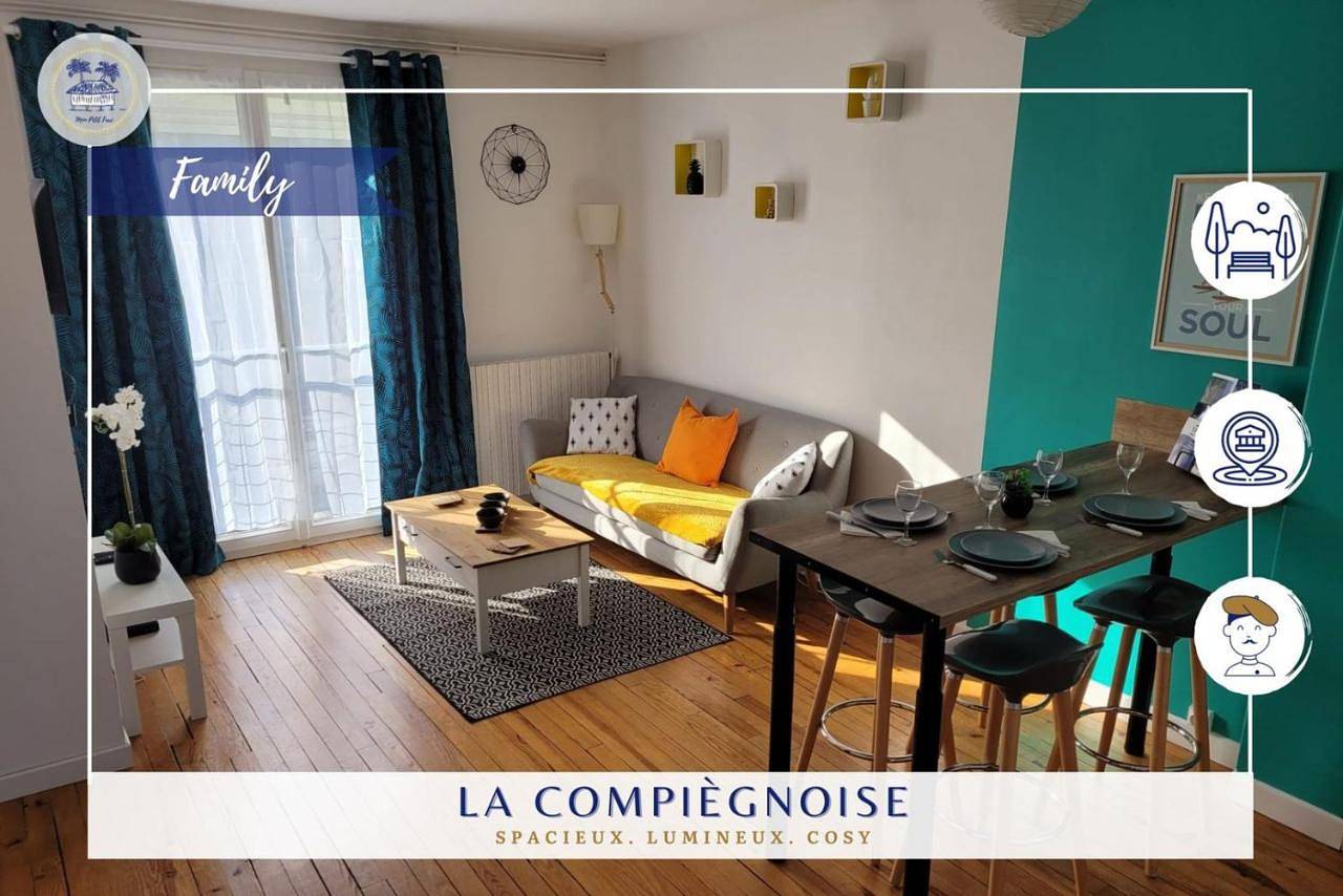 Appartement entier, Three-Bedroom Apartment in Compiègne, Oise