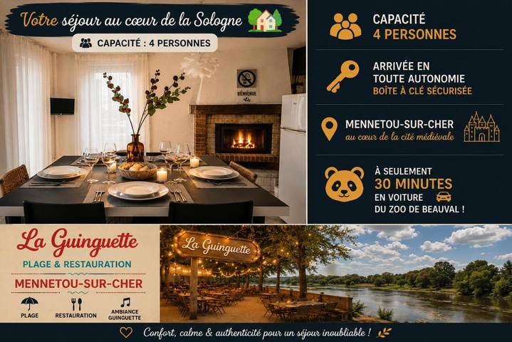 Appartement de vacances pour 4 personnes, avec terrasse