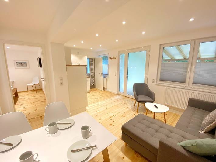 Ferienhaus für 4 Personen, mit Terrasse und Garten sowie Ausblick in Glowe