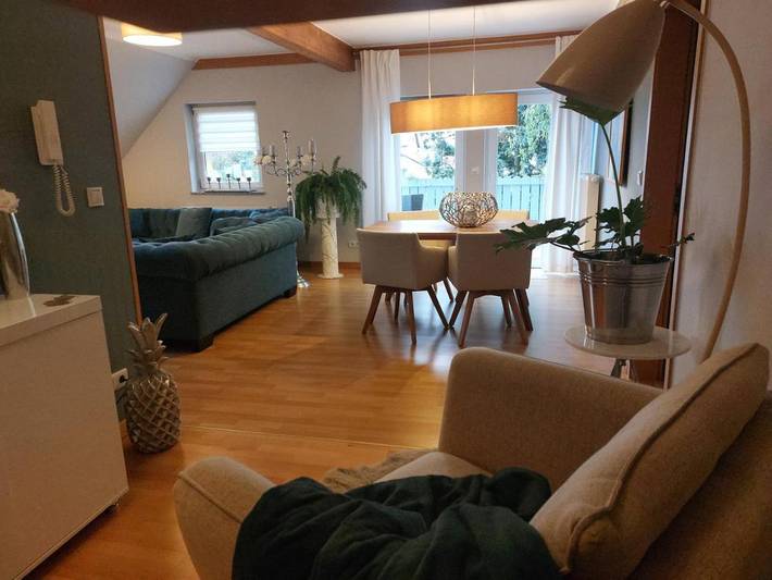 Ferienwohnung für 5 Personen, mit Balkon und Ausblick