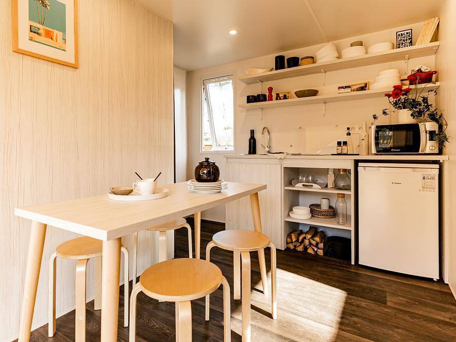 Camping Delle Rose - Unterkunft 4 personen - Winziges Haus Mimosa in Isolabona, Ligurische Alpen