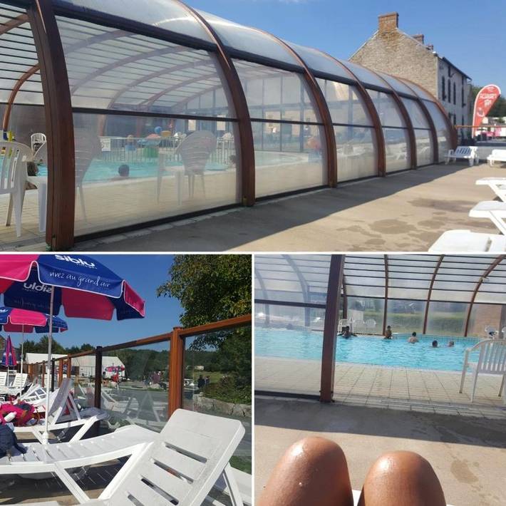 Camping pour 6 personnes, avec terrasse et piscine