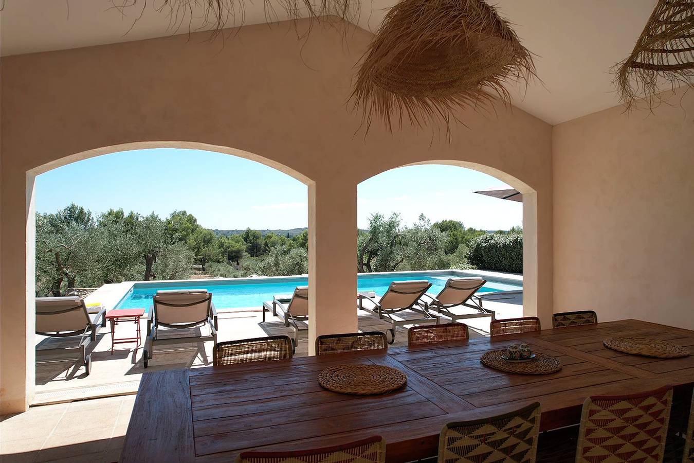 Villa climatisée piscine chauffée vue Alpilles Mouries in Mouriès, Arles region