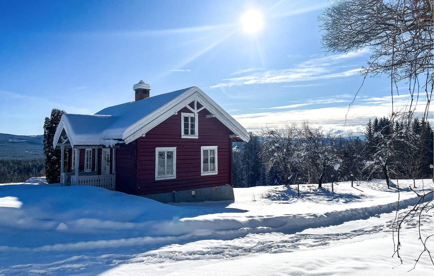 Ferienhaus für 4 Personen mit Terrasse in Krødsherad