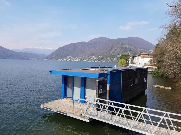 Ferienwohnung für 4 Personen, mit Balkon und Terrasse sowie Seeblick und Ausblick in Luganer See (Lombardei) - 2