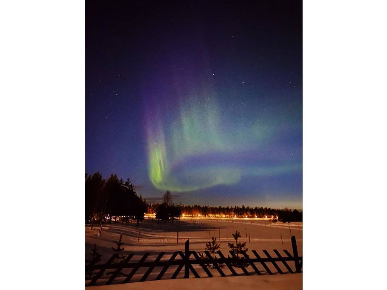 Sallan lumous a in Sallatunturi, Lappland