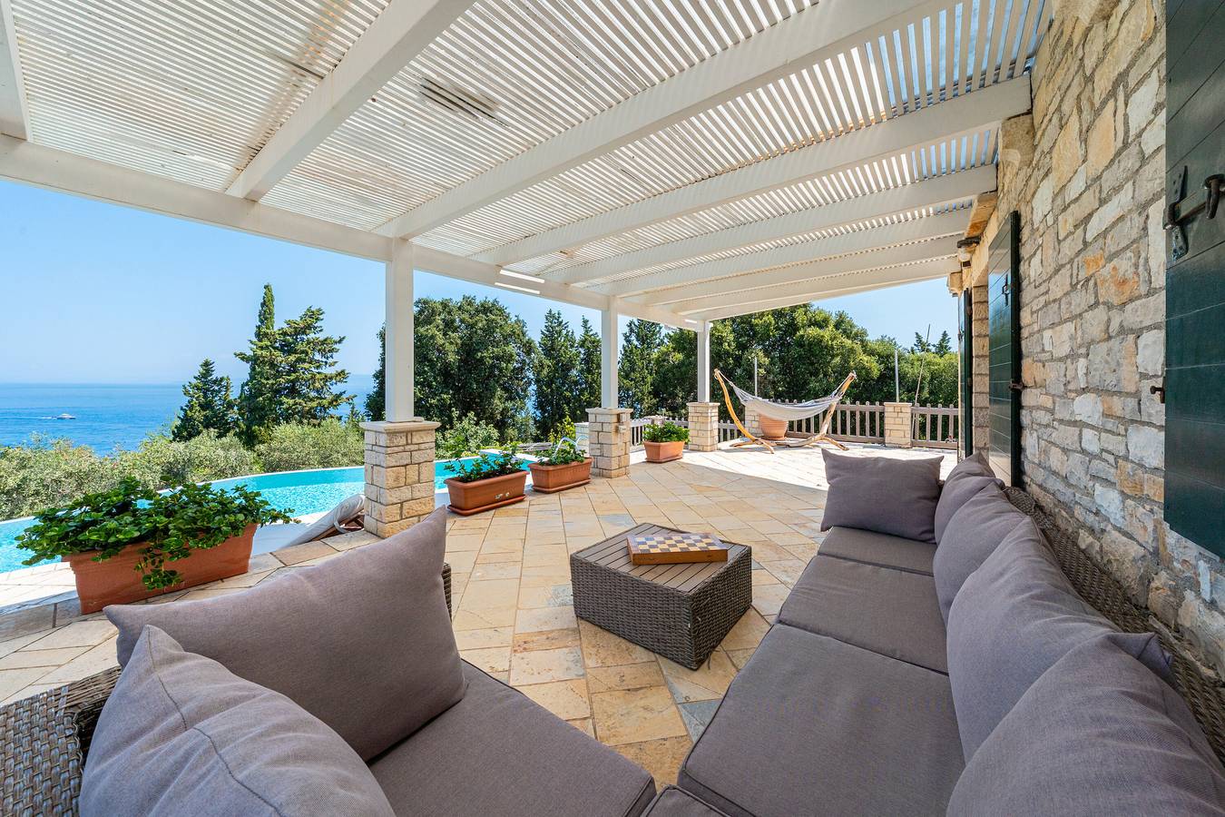 Villa 'Iremia Antipaxos' mit Meerblick, Wlan und Klimaanlage in Griechenland