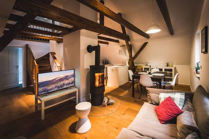 Ferienwohnung für 4 Personen, mit Garten und Sauna