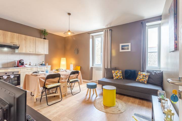 Appartement de vacances pour 4 personnes, avec jardin