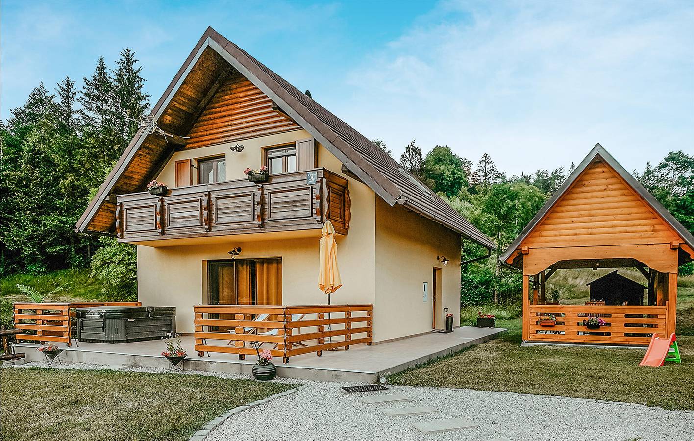 Holiday home for 6 people with terrace in Mrkopalj, Primorje-Gorski Kotar