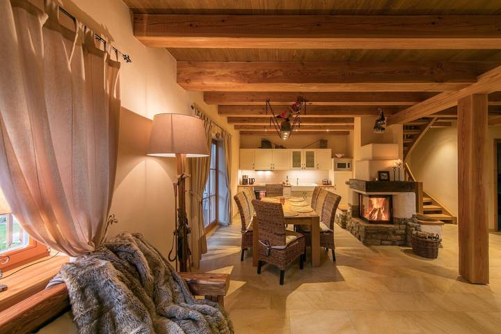 Ferienhaus für 8 Personen, mit Terrasse und Sauna sowie Garten