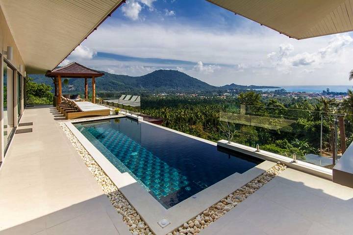 Location de vacances pour 2 personnes, avec jardin ainsi que vue et piscine à Lamai Beach - 4