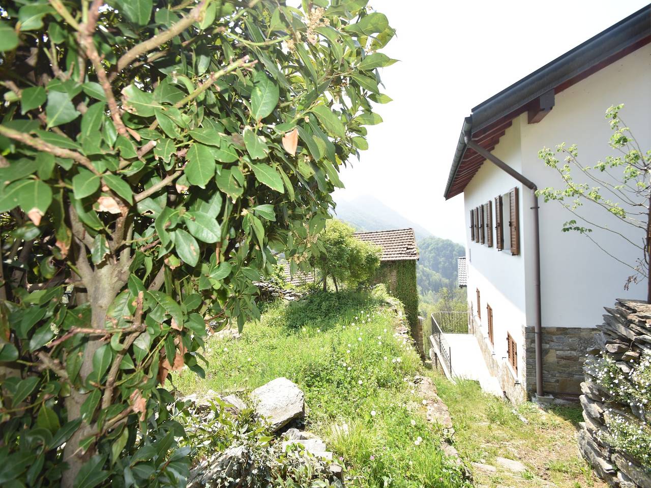 In the peaceful hillside village of Aurano in Aurano, Ticino Alps and Verbano