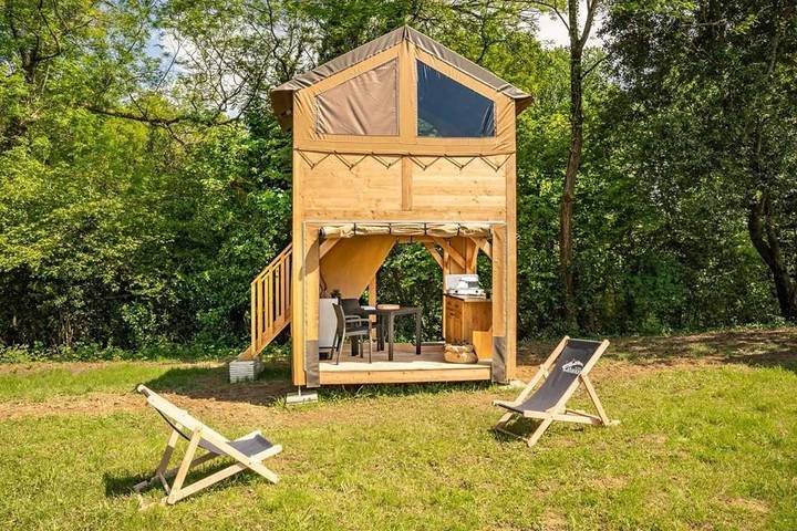 Bungalow para 2 personas, con piscina y terraza en Pais Vasco Frances