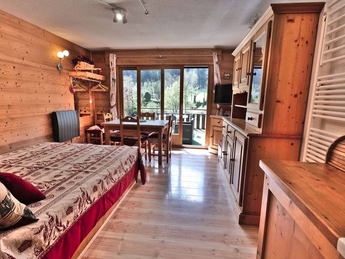 Studio pour 4 personnes, avec balcon à Le Grand-Bornand