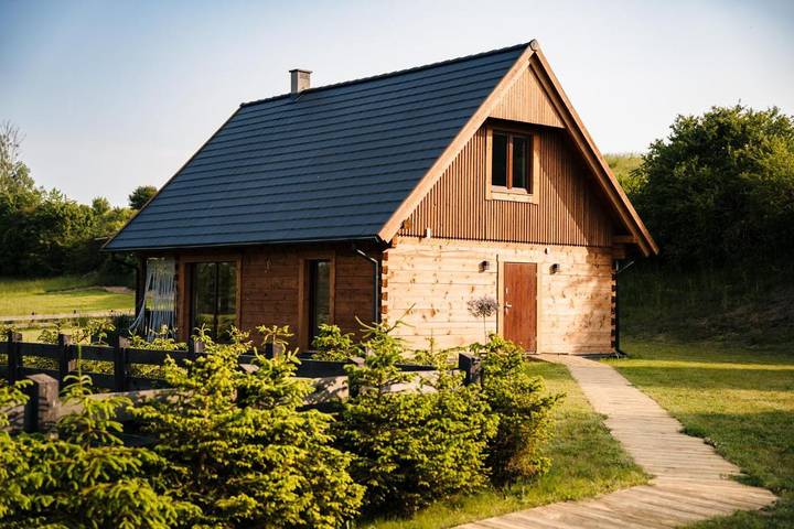 Ferienhaus für 6 Personen, mit Sauna und Ausblick sowie Garten und Seeblick, mit Haustier