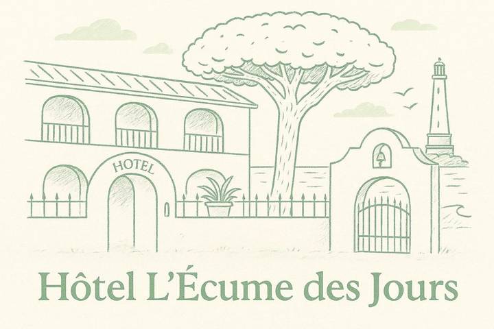 Hôtel pour 2 personnes, avec Balcon ainsi que Terrasse et Jardin à Soulac-sur-Mer