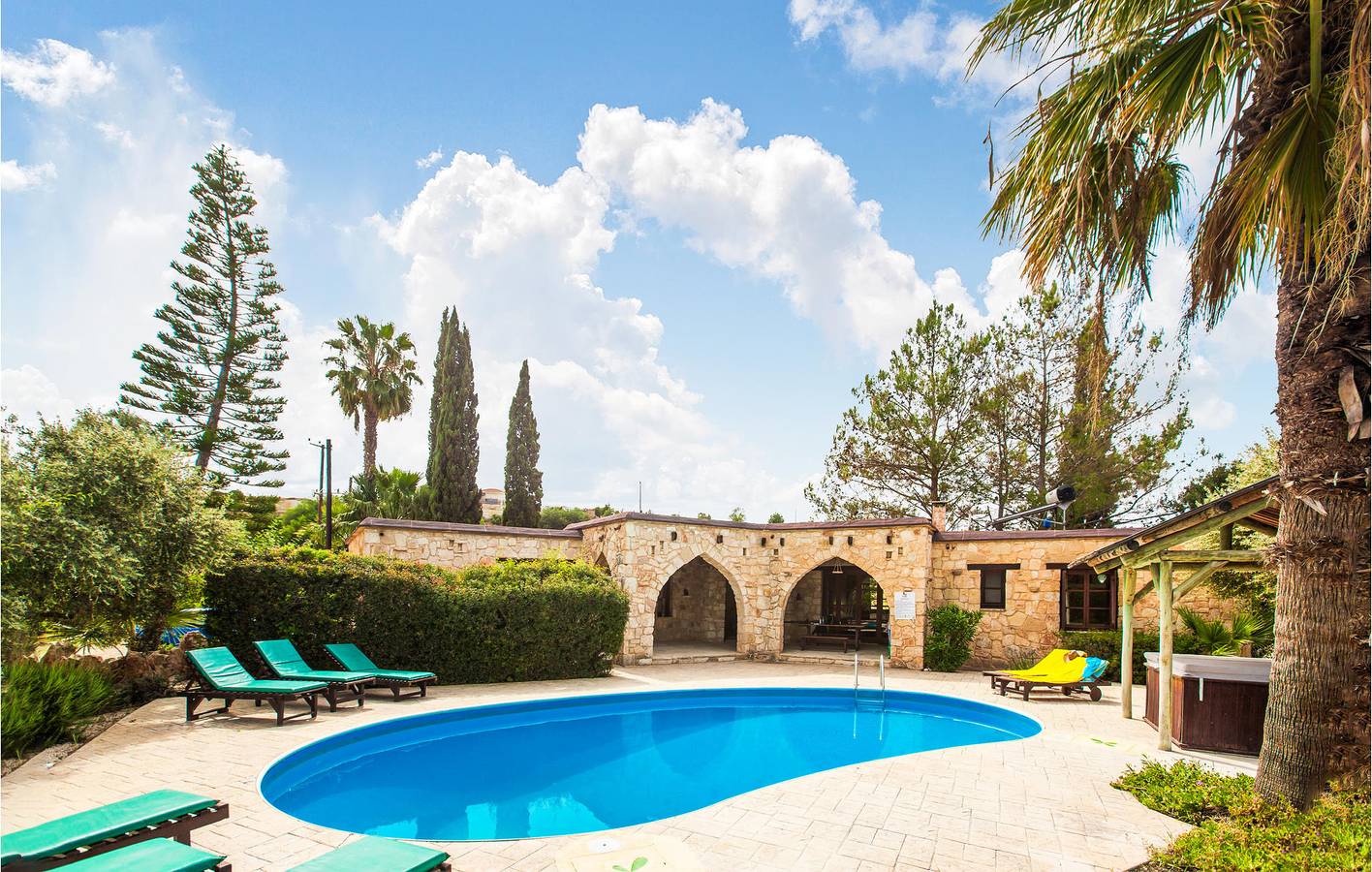 Ferienhaus für 6 Personen mit Terrasse in Πόλις Χρυσοχούς, Südzypern