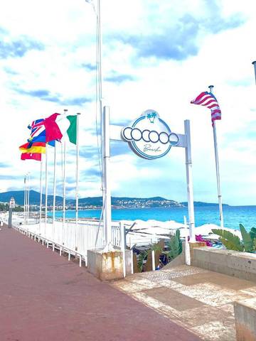 Gîte pour 3 personnes, avec balcon dans Plage Fabron Bambou Nice