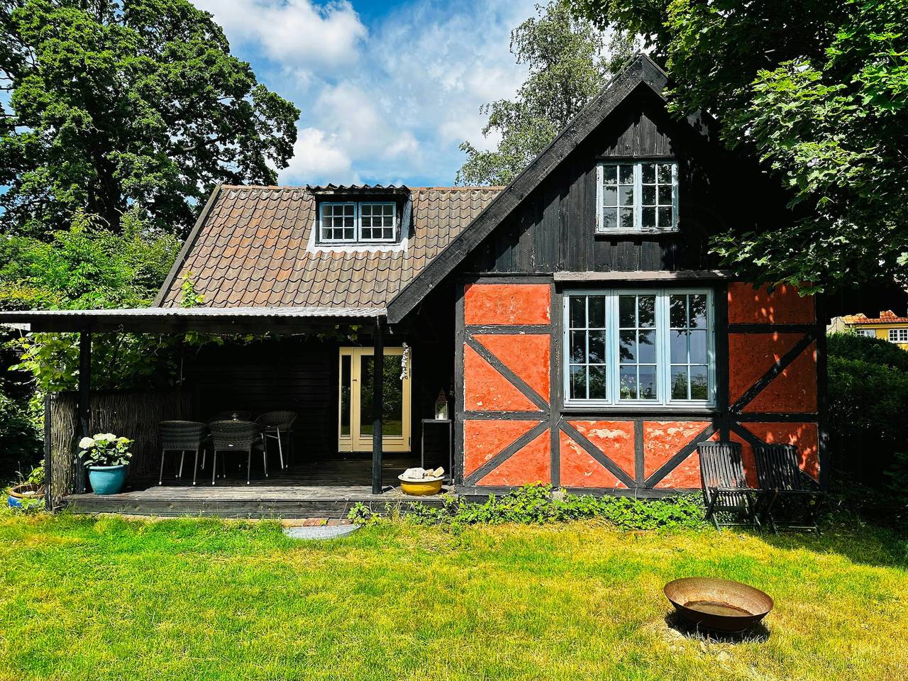 Fischerhaus mit Meerblick in Humlebæk in Hovedstaden