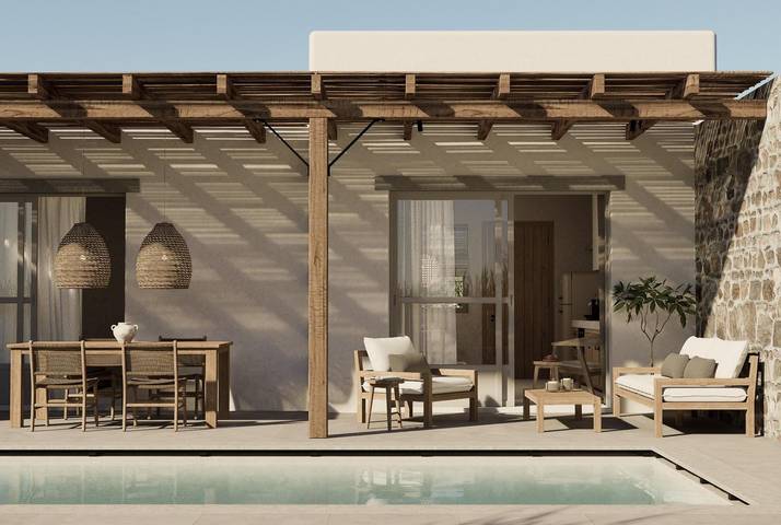 Villa für 3 Personen, mit Terrasse und Garten in Bodrum