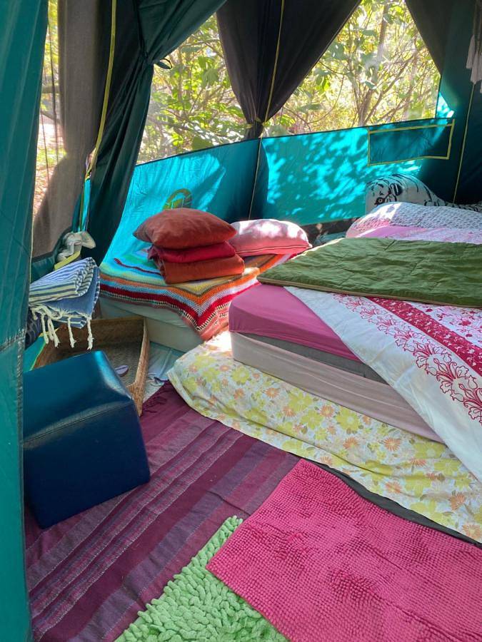 Tente pour 4 personnes, avec vue ainsi que piscine et jardin, animaux acceptés dans les Alpes maritimes - 2