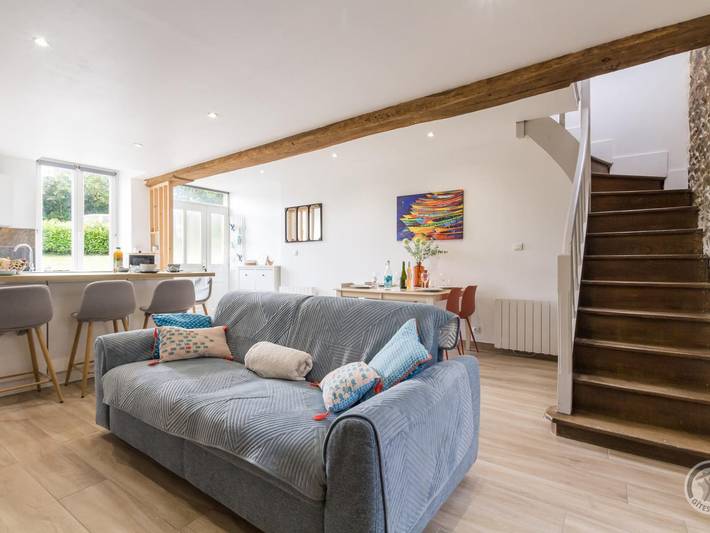 Gîte pour 4 personnes, avec jardin à Saint-Martin-de-Landelles