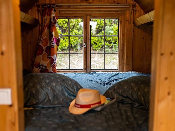 Camping La Grappe Fleurie - Unterkunft 2 personen - Zimmer Tonneau Barrel - 1 Zimmer (ohne Sanitäranlagen) in Fleurie, Beaujolais