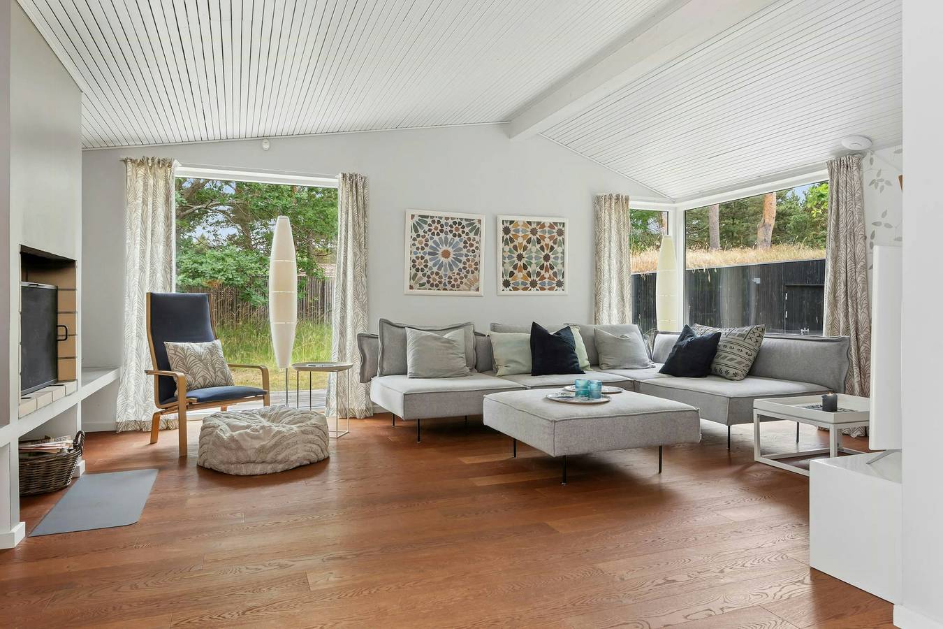 Scandinavisch vakantiehuis op 100 meter van Nordstrand in Nykøbing Sjælland, Noordwest-Zeeland