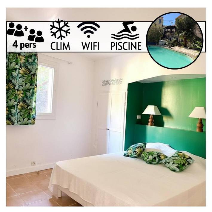 Apartamento de vacaciones para 4 personas, con jardín y piscina - 1