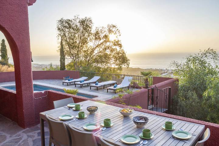 Casa Meridian (6p) with pool at Costa de Almeria in Mojácar, Cordillera Penibética