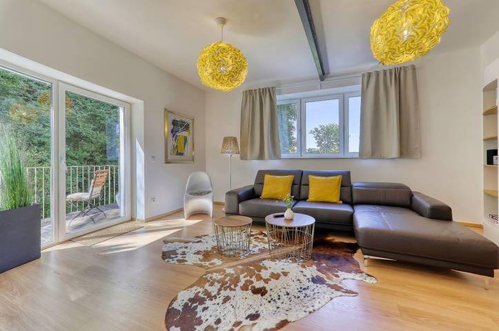 Ferienwohnung für 8 Personen, mit Balkon und Balkon/Terrasse sowie Terrasse und Garten in Drachselsried