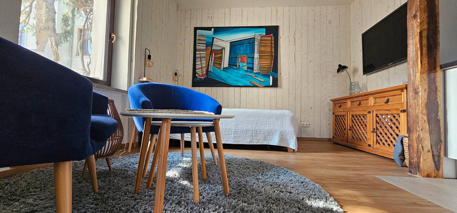 Apartamento entero, Apartamento 'Nahe Blauen Wunder 2' con terraza compartida, jardín compartido y Wi-Fi in Blasewitz, Dresde