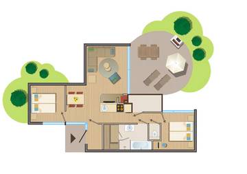 Lodge voor 4 Personen in Drenthe, Nederland, Afbeelding 1