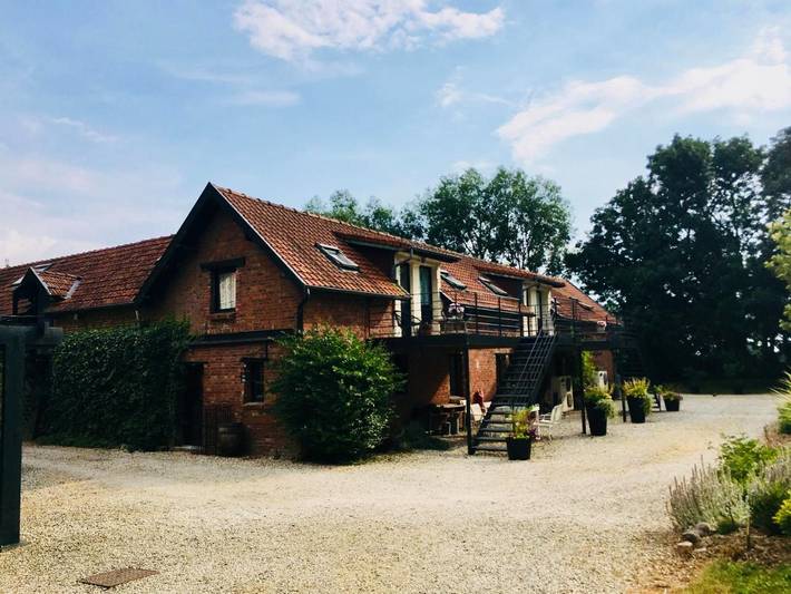 Maison d’hôte pour 2 personnes, avec Balcon et Terrasse ainsi que Jardin et Vue à Locon