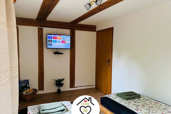 Ganze Wohnung, Family M Apartments 15 - Zentrum der Schweiz - Retro - Kamin in Kappel (SO), Kanton Solothurn