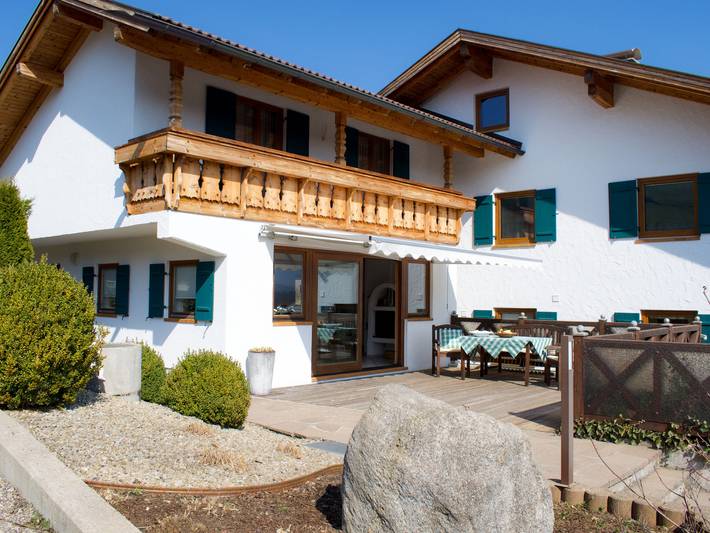 Ferienhaus für 4 Personen, mit Balkon und Terrasse sowie Garten in Lechbruck am See