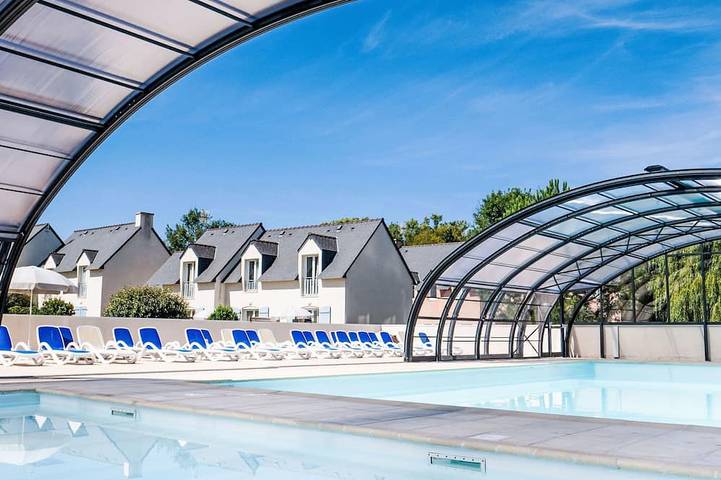 Maison de vacances pour 4 personnes, avec piscine, animaux acceptés dans Morgat