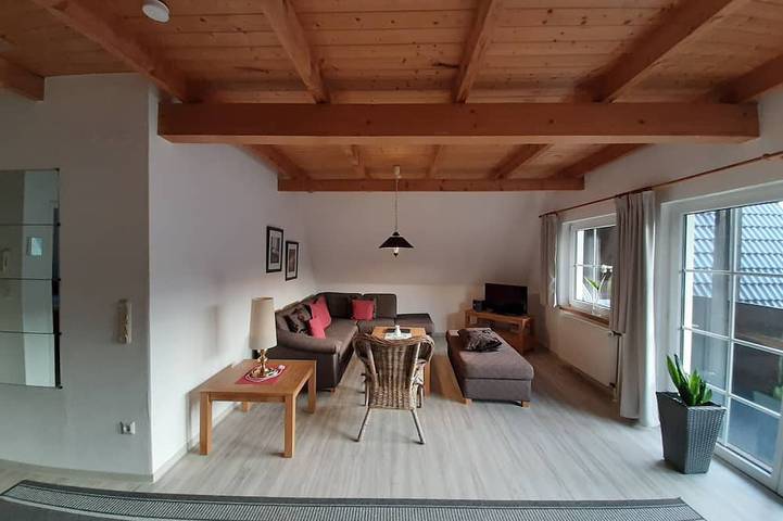 Ferienwohnung für 4 Personen, mit Balkon/Terrasse und Terrasse sowie Garten in Walkenried