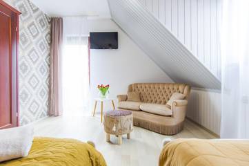 Ferienwohnung für 3 Personen, mit Garten und Ausblick sowie Seeblick in den Masuren