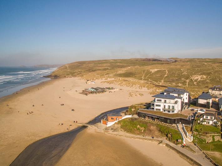 Apartment for 4 people, with Garden and View in Perranporth