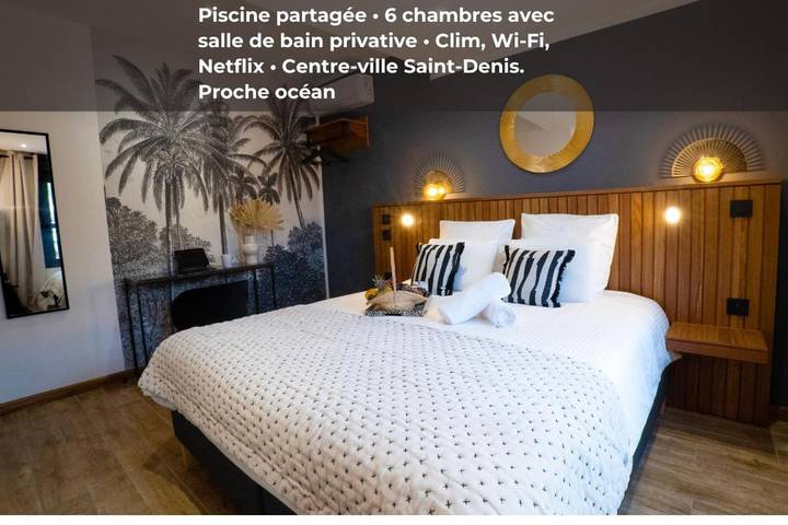 Gîte pour 2 personnes, avec piscine dans Le Barachois Saint Denis - 3