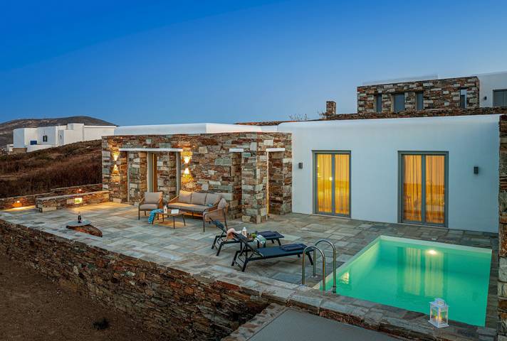 Location de vacances pour 4 personnes, avec Jardin et Piscine dans Folégandros - 4