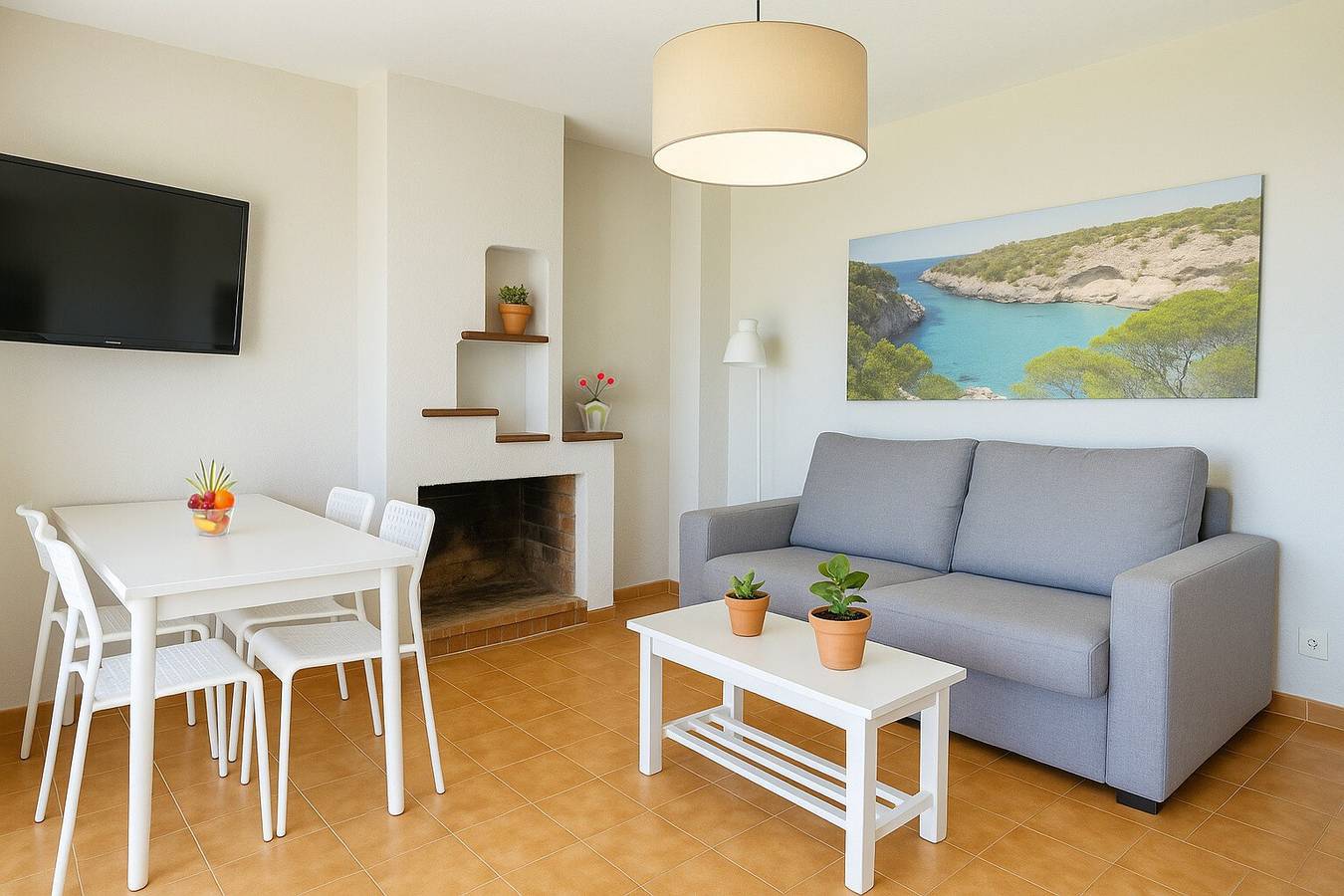 Entire apartment, Apartment Magda in Cala En Porter with Private Pool, Wi-Fi, and Air Conditioning in Cala en Porter, Alaior Municipality